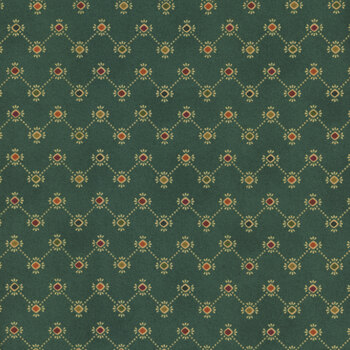Wit & Wisdom 1421-70 Zigzag Strip Green by Kim Diehl for Henry Glass Fabrics