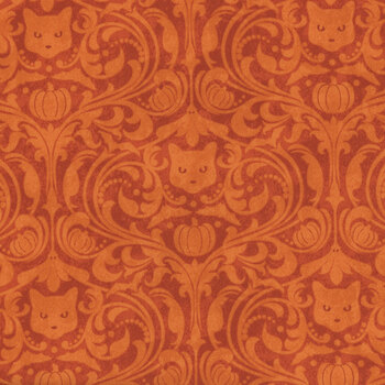 Hallow's Eve 27091-54 Orange by Cerrito Creek Studio for Northcott Fabrics
