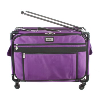Tutto Large Sewing Machine Bag On Wheels - Purple