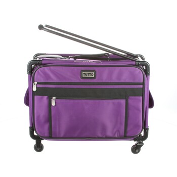 Tutto Medium Sewing Machine Bag On Wheels - Purple