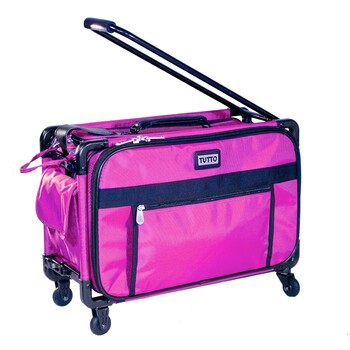 Tutto Medium Sewing Machine Bag On Wheels - Pink