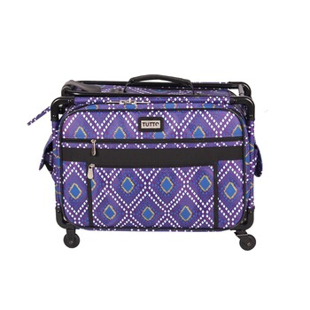 Tutto Medium Sewing Machine Bag On Wheels - Purple Modern