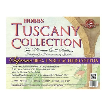 Hobbs Tuscany Collection Supreme Unbleached King Quilt Batting