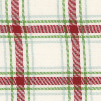 Classic Retro Holiday Toweling 920-307 Natural Plaid by Stacy Iest Hsu for Moda Fabrics