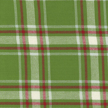 Classic Retro Holiday Toweling 920-308 Green Plaid by Stacy Iest Hsu for Moda Fabrics
