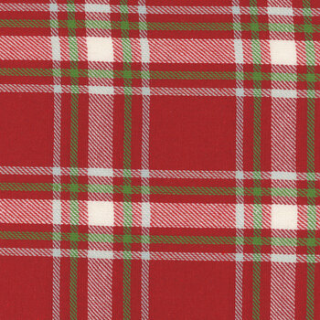 Classic Retro Holiday Toweling 920-310 Red Plaid by Stacy Iest Hsu for Moda Fabrics