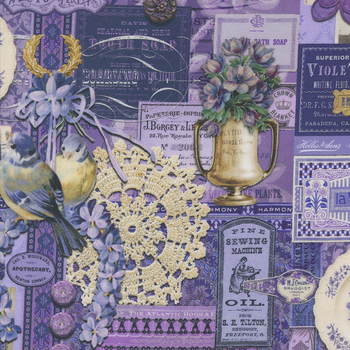 Curated in Color 7460-17 Purple by Cathe Holden for Moda Fabrics