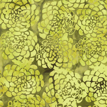 Full Bloom 721403006 Light and Dark Green Peonies by Barbara Persing & Mary Hoover from Island Batik