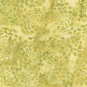 Full Bloom 721403014 Light Green Peonies by Barbara Persing & Mary Hoover from Island Batik