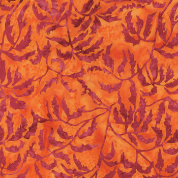 Full Bloom 721403026 Orange and Red Peonies by Barbara Persing & Mary Hoover from Island Batik