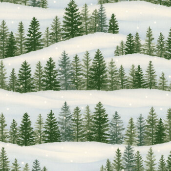 Woodland Winter 56091-12 Sky Blue by Deb Strain for Moda Fabrics
