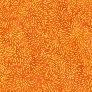Full Bloom 721404023 Light and Dark Orange Marigold by Barbara Persing & Mary Hoover from Island Batik