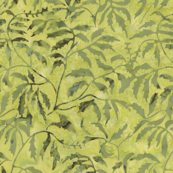 Full Bloom 721405002 Light and Dark Green Parsley by Barbara Persing & Mary Hoover from Island Batik