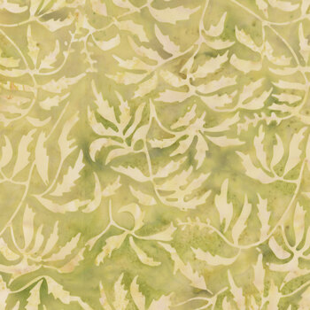 Full Bloom 721405016 Tan and Light Green Parsley by Barbara Persing & Mary Hoover from Island Batik