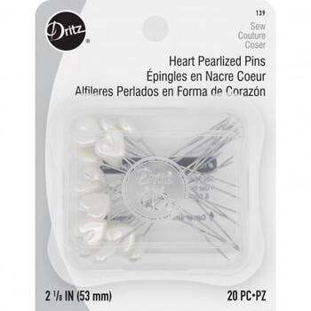 Dritz Heart Pearlized Pins - 20ct
