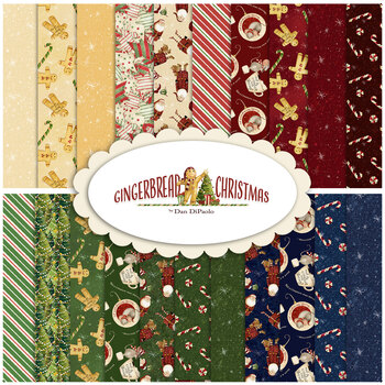 Gingerbread Christmas  Yardage by Dan DiPaolo for Clothworks