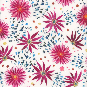 Coming Up Roses 39782-11 Cloud Rose by Laura Muir for Moda Fabrics