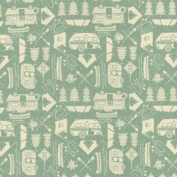 The Great Outdoors 20884-18 Sky by Stacy Iest Hsu for Moda Fabrics