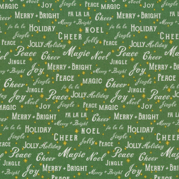 Holiday Cheer C13613-GREEN by My Mind's Eye for Riley Blake Designs
