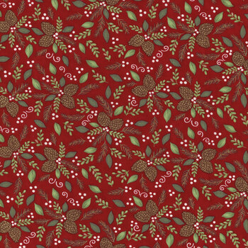Woodland Winter 56094-13 Cardinal Red by Deb Strain for Moda Fabrics