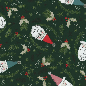 Santa's Coming to Town Tossed Christmas Cotton Fabric