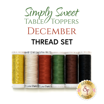  Simply Sweet Table Toppers - December - 6pc Thread Set