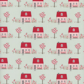 My Summer House 3040-14 Aqua by Bunny Hill Designs for Moda Fabrics REM