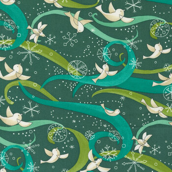 Winterly 48761-18 Spruce by Robin Pickens for Moda Fabrics