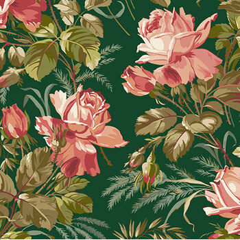 Joy A-1038-G Spruce by Edyta Sitar for Andover Fabrics