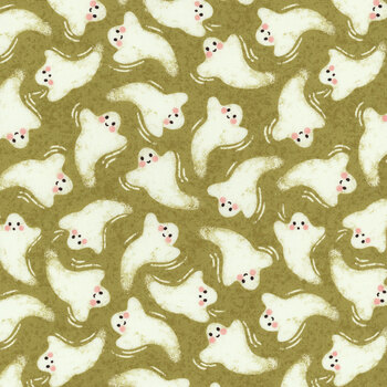 Hey Boo 5211-17 Witchy Green by Lella Boutique for Moda Fabrics