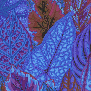 Kaffe Fassett Collective Classics Plus PWPJ030 Coleus - Blue from FreeSpirit Fabrics