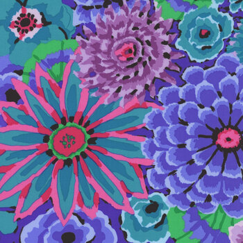 Kaffe Fassett Collective Classics Plus PWGP172 Enchanted - Blue from FreeSpirit Fabrics