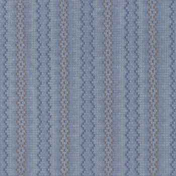 Snow Much Fun Flannel F26989-44 Blue Sweater By Deborah Edwards for Northcott Fabrics