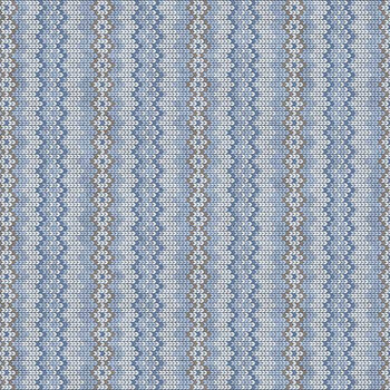 Snow Much Fun Flannel F26989-44 Blue Sweater By Deborah Edwards for Northcott Fabrics