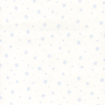 Snow Much Fun Flannel F26991-10 White Snowflakes By Deborah Edwards for Northcott Fabrics