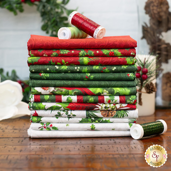 Yuletide Traditions  13 FQ Set by Deborah Edwards for Northcott Fabrics