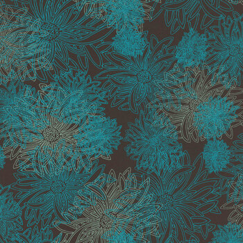Floral Elements FE-505 Deep Ocean by Art Gallery Fabrics