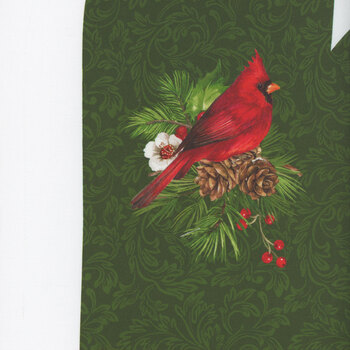 Yuletide Traditions DP26113-10 Apron & Oven Mitts Panel by Deborah Edwards for Northcott Fabrics