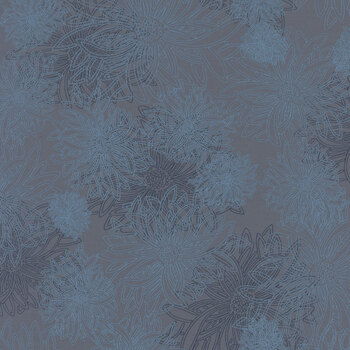 Floral Elements FE-546 Washed Denim by Art Gallery Fabrics