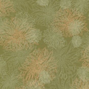 Floral Elements FE-509 Dusty Olive by Art Gallery Fabrics