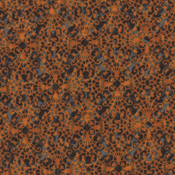 Nevermore A-1079-O Lace Orange from Andover Fabrics