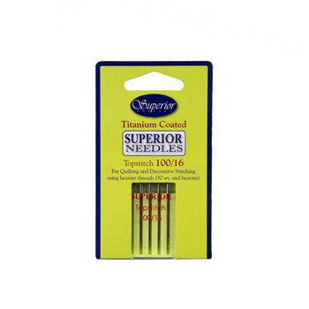 Superior Topstitch Machine Needles - Size 100/16 - 5ct