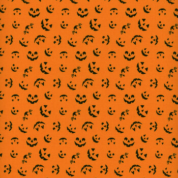 Storybook Halloween PWRH068.ORANGE Jack-o-Lantern by FreeSpirit Fabrics