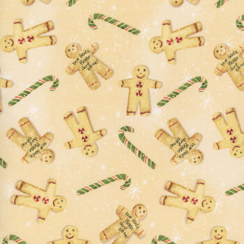 Gingerbread Christmas Y4122-60 Dark Butter by Dan DiPaolo for Clothworks