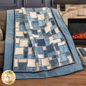  Easy as ABC and 123 Rag Quilt Kit - Lakeside Gatherings Flannel