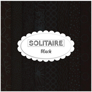 Solitaire  8 FQ Set Black from Maywood Studio