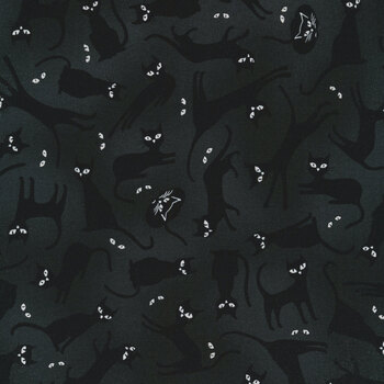Halloween Glow in the Dark Fabric by Henry Glass little white stars on –  Angels Neverland