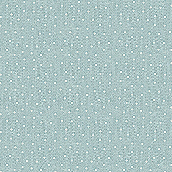 Winter in Snowtown 1225-11 Blue Small Geo Dots by Stacy West for Henry Glass Fabrics
