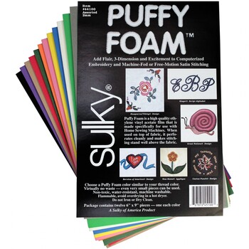 Puffy Foam - 12pk - 2mm - Assorted Colors