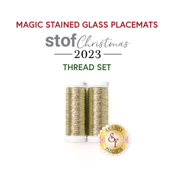  Magic Stained Glass Placemat Set Kit - 2pc Thread Set